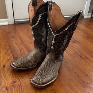 Western Leather Cowboy Boots